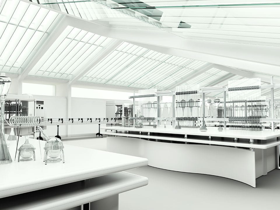 Reinraum - Labor mit Glasdecke - PLANQUELLE